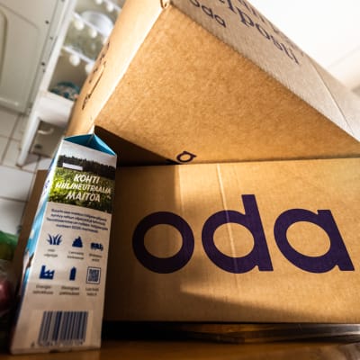 Norjalaisen ruoan verkkokauppa Oda:n toimittama tilaus espoolaiseen kotitalouteen.