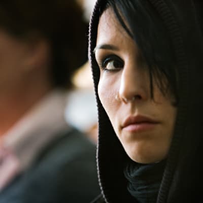 Noomi Rapace som Lisbeth Salander i filmen Män som hatar kvinnor.