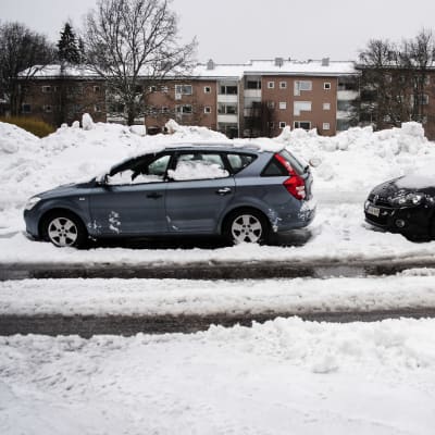 Ida Ekmanin tiellä Haagassa oli runsaasti lunta.