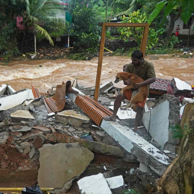 Översvämning i Kerala, Indien 16.10.2021.