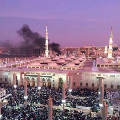Profetens moské i Median hör till islams mest heliga platser.