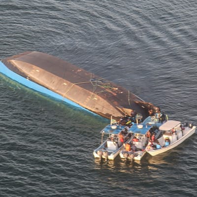 Den kapsejsade färjan MV Nyerere i Victoriasjön på fredagen 21.9.