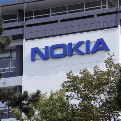 En bild på Nokias logotyp.