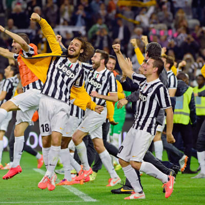 Juventus firar det italienska mästerskapet 2014
