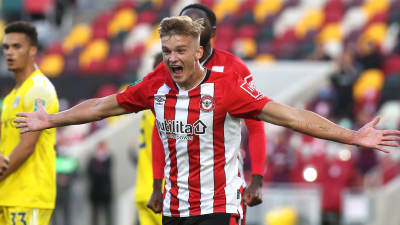 Marcus Forss har gjort mål i Brentford.