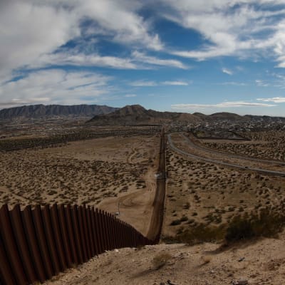 Gränsområdet mellan USA och Mexico.