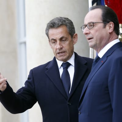 Nicolas Sarkozy och Francois Hollande