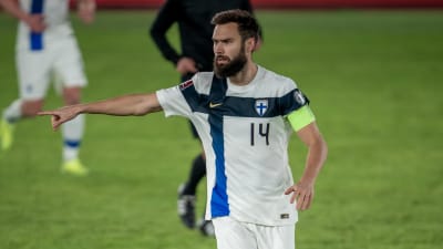 Tim Sparv under landskamp mot Bosnien-Hercegovina 2021.
