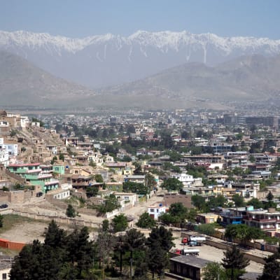 Vy över Kabul.