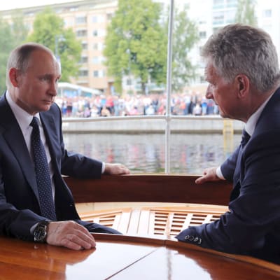 Putin och Niinistö i Nyslott. 