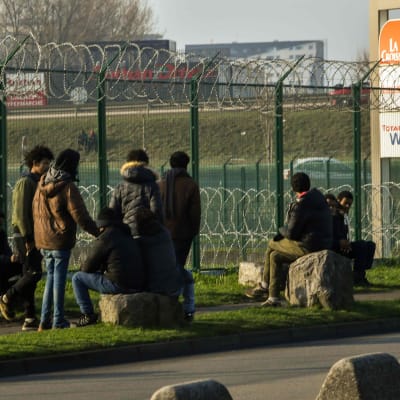 Migranter i Calais 12.1.2018