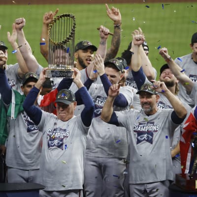 Atlanta Braves juhlii mestaruutta.