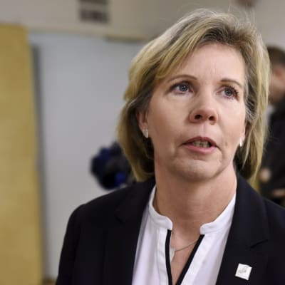 SFP:s ordförande Anna-Maja Henriksson i riksdagen den 13 december 2016.