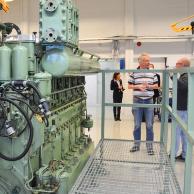 Maskinlaboratorium vid Axxell Pargas. 