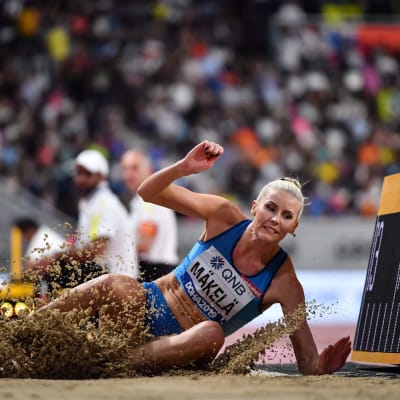 Kristiina Mäkelä i farten i Doha.