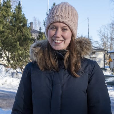 Emilia Mattsson i Borgås stadspark.