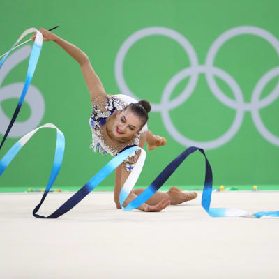 Ekaterina Volkova uppträder i OS i Rio.