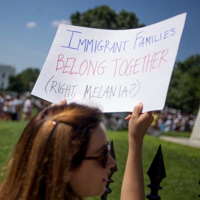 families belong together protest i Washington DC