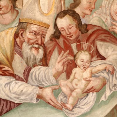 Målning av Jesu omskärelse.