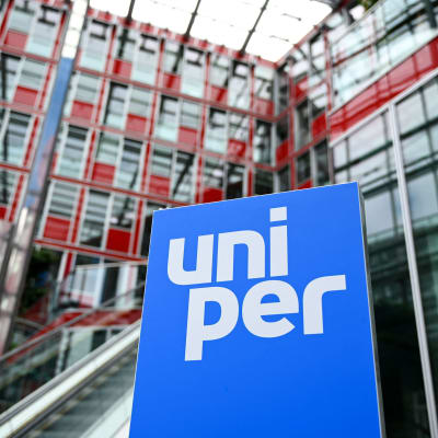 Skylt med texten uniper, namnet på energibolaget Fortums tyska dotterbolag.