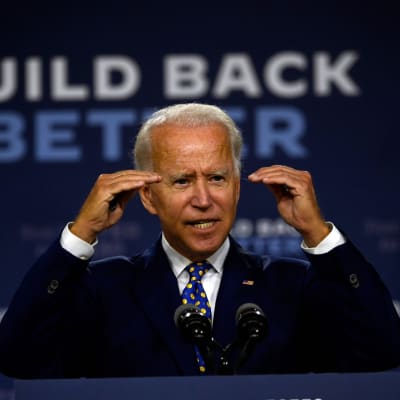 Joe Biden puhui kampanjatilaisuudessaan Wilmingtonissa Delawaressa.