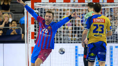 Aleix Gomez firar ett mål-