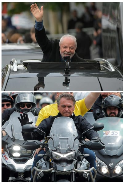 Jair Bolsonaro och Lula da Silva