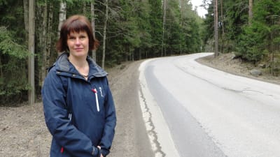 Pamela Westerlund vid Bjurbölevägen