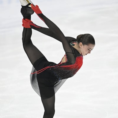 Kamila Valjeva ME-suorituksessaan