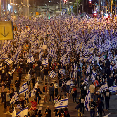 Demonstration i Tel Aviv.