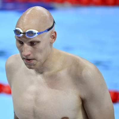 Uimari Matti Mattsson Suomen harjoituksissa Tokiossa.
