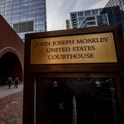 Domstolsbyggnaden  John Joseph Moakley United States Courthouse i Boston.