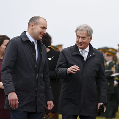 Guđni Johannesson ja Sauli Niinistö.