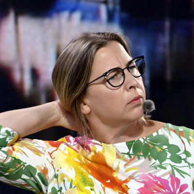 Irtisanottu Valtiontalouden tarkastusviraston VTV pääjohtaja Tytti Yli-Viikari Suomi Areenan Tekirin keskustelutilaisuudessa Helsingissä 13. heinäkuuta 2021.