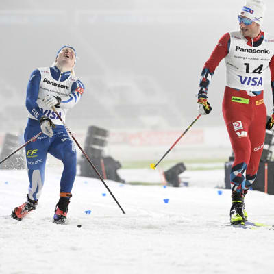 Eero Rantala jää tiukasti Even Northugin taakse.