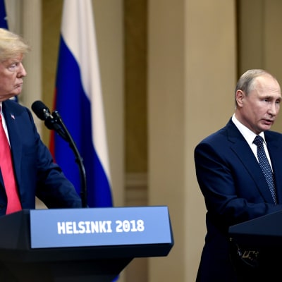trump och Putin - Presskonferens