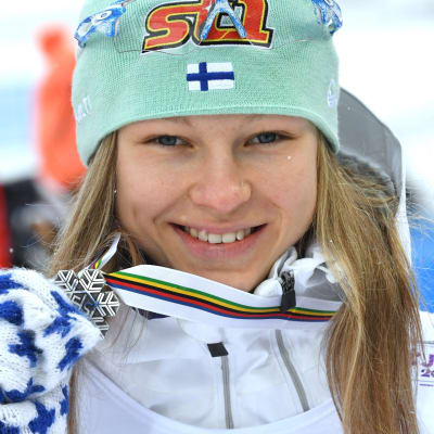 Eveliina Piippo vann VM-silver i U23-klassen i Lahtis.
