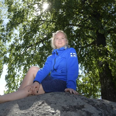 Titta Heikkilä i Lojo i maj 2018.