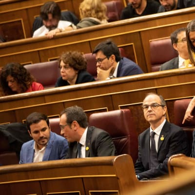 Jordi Sanchez, Jordi Turull, Josep Rull i parlamentet i Spanien 21.5.2019
