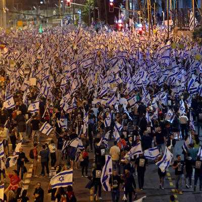 Demonstration i Tel Aviv.