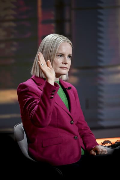 Sannfinländarnas Riikka Purra i MTV:s partiledarutfrågning