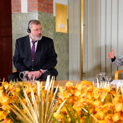 Fredspristagarna Maria Ressa och Dmitrij Muratov