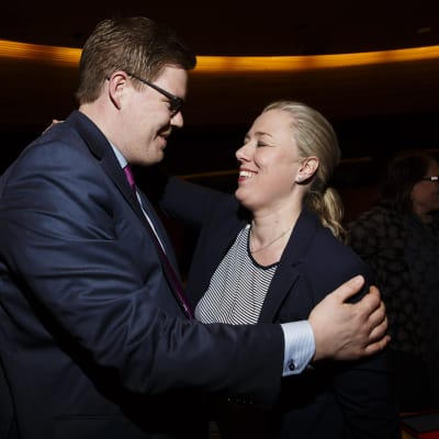 De socialdemokratiska riksdagsledmöterna Antti Lindtman och Jutta Urpilainen