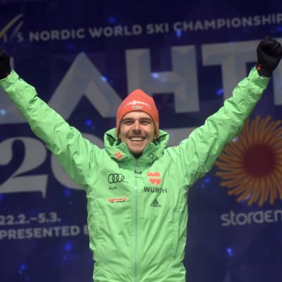 Johannes Rydzek vann fyra VM-guld i Lahtis.