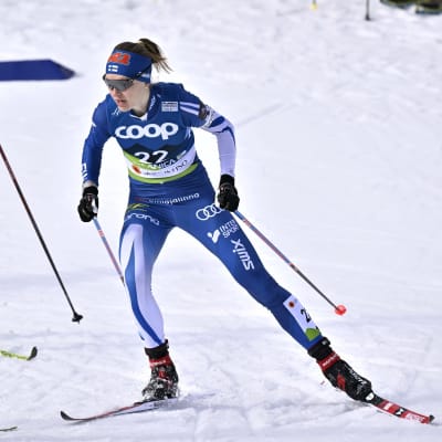 Eveliina Piippo naisten yhdistelmäkisassa.