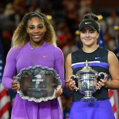 Serena Williams och Bianca Andreescu.