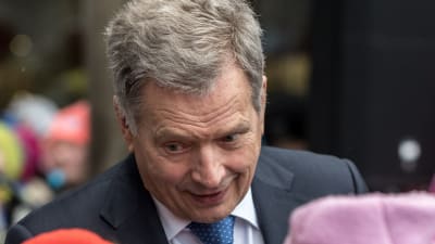 President Sauli Niinistö på besök i Enare