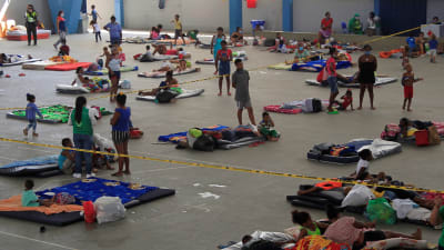 Tiotusentals människor evakuerades i Nicaragua, Honduras och Colombia inför orkanen Iota. Bilden är från Cartagena i Colombia.