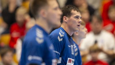 Nico Rönnberg i kvalmatch mot Georgien 2020.