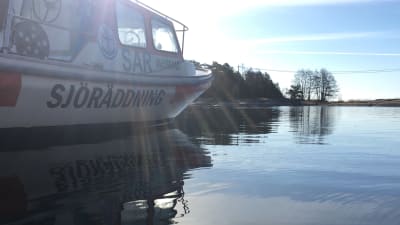Sjöräddningsbåt vid Bågaskär.